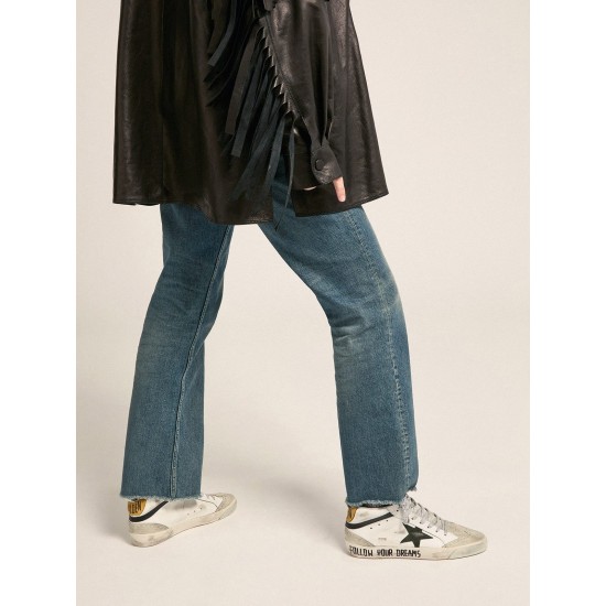 Mid Star LTD sneakers with leather and suede upper and leather star