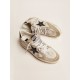 Ball Star sneakers in white leather and ice-gray suede with black leather detail Ball Star sneakers in white leather and ice-gray suede with black leather detail
