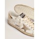 Men's Super-Star with gold sparkle foxing and lettering