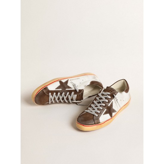 Super-Star LTD with brown suede star and heel tab