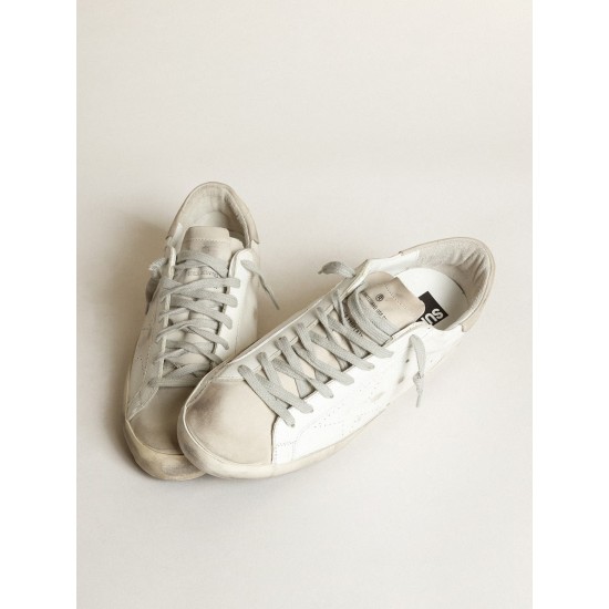 Men's Super-Star with perforated star and ice-gray heel tab
