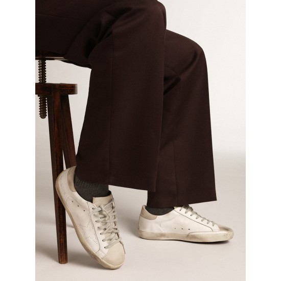 Men's Super-Star with perforated star and ice-gray heel tab