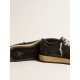 Ball Star in black nappa with suede star and black nappa heel tab