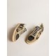 Brown Ball Star with dove-gray suede star and heel tab