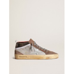 Mid Star in mesh and suede with a silver leather star