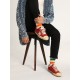 Men's V-Star LTD in dark red suede with silver star and heel tab