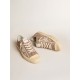 Men's V-Star in dove-gray suede with light gray leather star