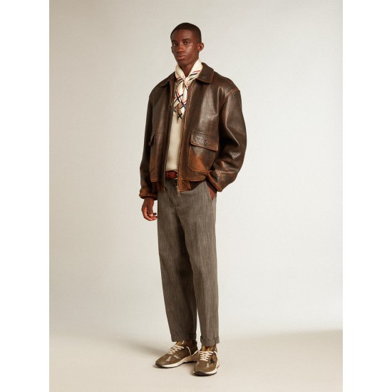 Men’s Dad-Star in suede and mesh with black leather star and heel tab