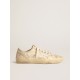 Men’s V-Star LAB in canvas with leather star and rust-colored marks