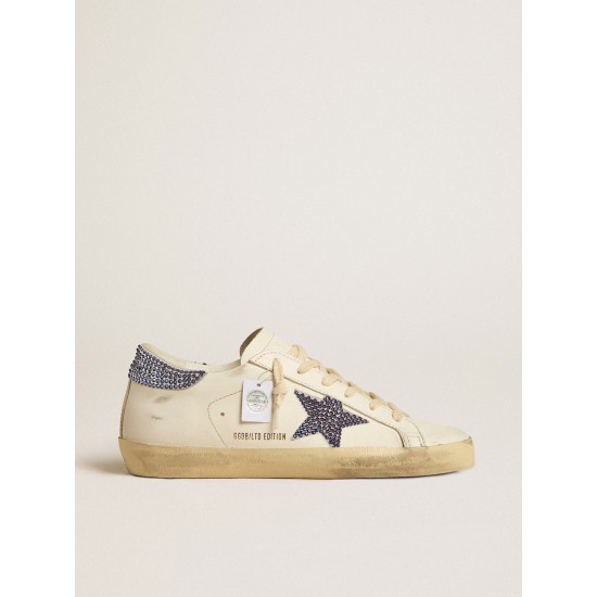 Women’s Super-Star LTD with suede star and heel tab with Swarovski crystals