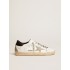 Super-Star with black heel tab and metal stud lettering