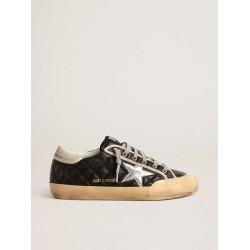 Super-Star Penstar LTD in black matelassé nappa with silver star