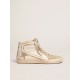Women's Slide with ice-gray suede star and white flash