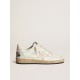 Ball Star LTD in white nappa with a salmon-pink nappa star