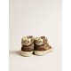 Mid Star LTD in zebra-print pony skin with suede star and brown flash
