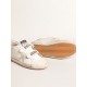 Old School with ice-gray suede star and glitter heel tab