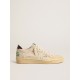 Ball Star LTD with vanilla canvas star and leather heel tab