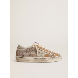 Hi Star LTD in bronze jacquard fabric with ice-gray suede star
